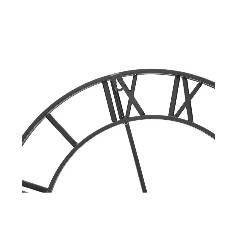 Retro wall clock - black