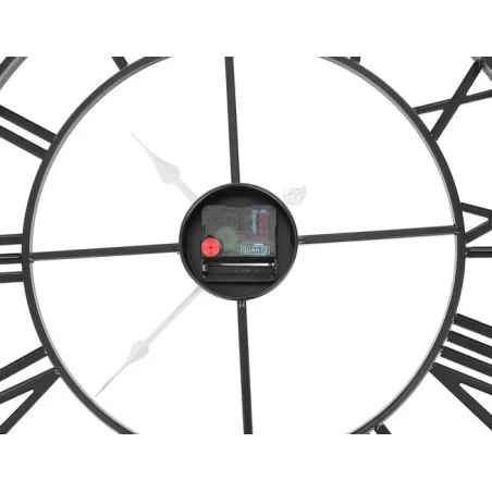 Retro wall clock - black