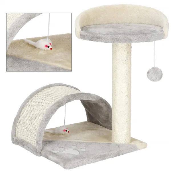 Когтеточка столб для кошек с лежанкой Springos PA1034