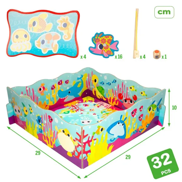 Настольная игра Lisciani Giochi Montessori рыбалка (6 штук)