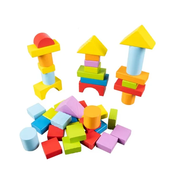Wooden blocks - 100pcs Kruzzel 22666