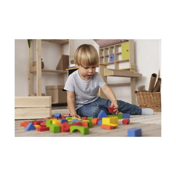 Wooden blocks - 100pcs Kruzzel 22666