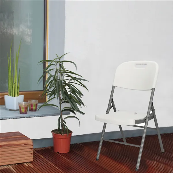 Taittotuoli Springos GF0054 valkoinen