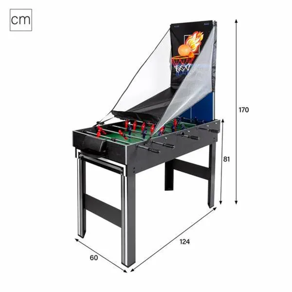 Daudzspēļu galds CB Games Plastmasa 124 x 81 x 60 cm