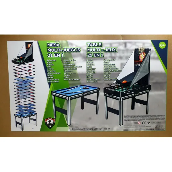 Monipelipöytä CB Games Muovinen 124 x 81 x 60 cm