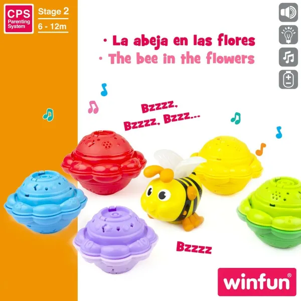Interactive Toy for Babies Winfun 46686 13 x 35,5 x 13 cm Bee