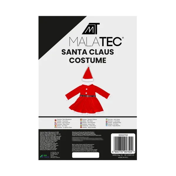 Costume - Mrs. Claus Malatec 22702