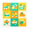 Kilimas Puzlė Colorbaby Spalvotas Plastmasinis EVA 90 x 90 cm Transporto priemonių 9 Dalys (4 vnt.)