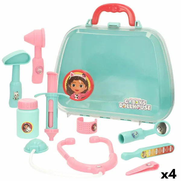 Игрушечный медицинский саквояж с аксессуарами Gabby's Dollhouse (4 штук)