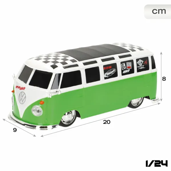 Remote-Controlled Car Volkswagen COMBI 20 x 8 x 9 cm (4 Units)