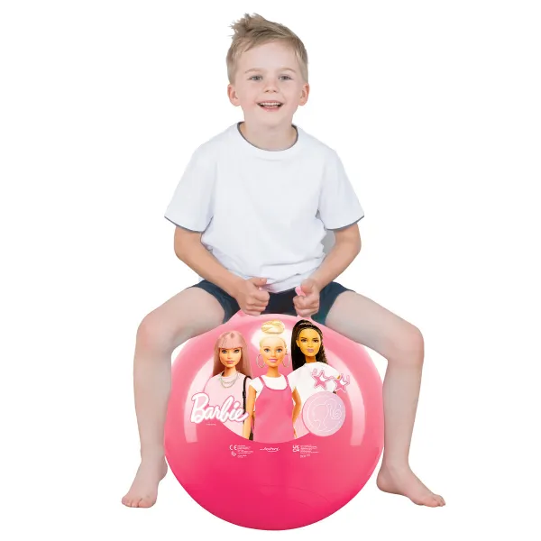 Šokinėjantis kamuolys Barbie Rozā