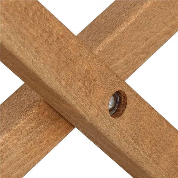 Puinen lepotuoli Springos DC0012 DSWLR, kyllästetty, punavalkoinen kangas