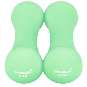 Neoprene dumbbells Springos FA1040 2x2kg
