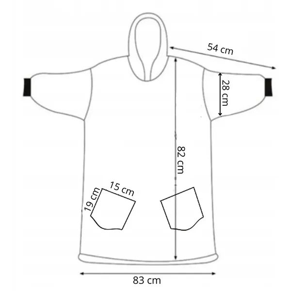 Lielizmēra sega džemperis Springos HA5082