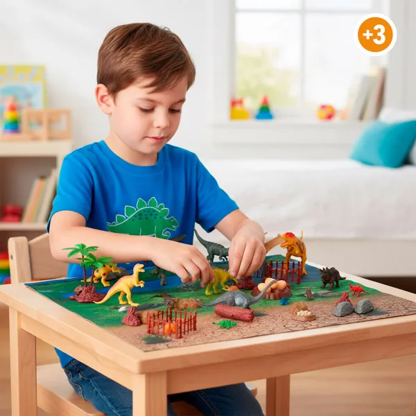 Set of Dinosaurs Colorbaby 20 x 12 x 7 cm 52 Pieces 4 Units
