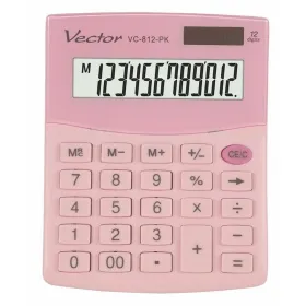 Калькулятор Vector KAV VC-812 PK Розовый