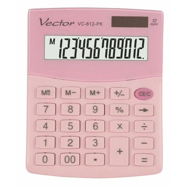 Calculator Vector KAV VC-812 PK Pink
