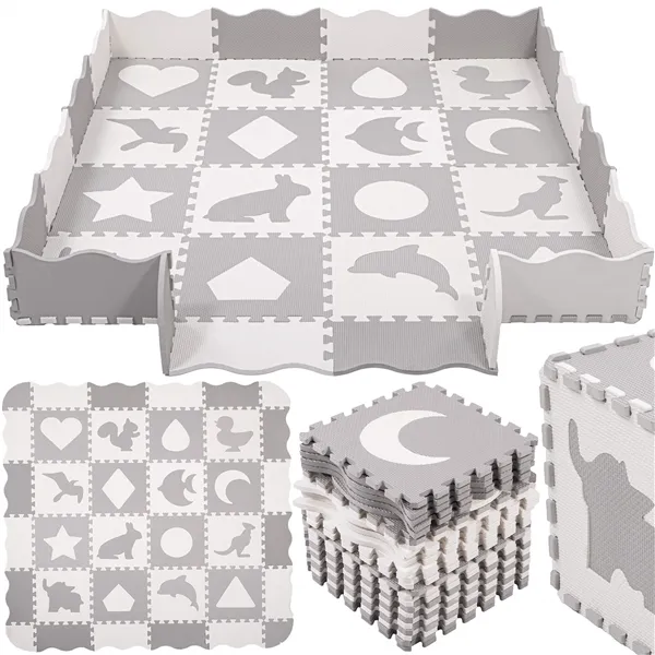 Lasten vaahtomuovimatto - Puzzle Springos 150x150 cm