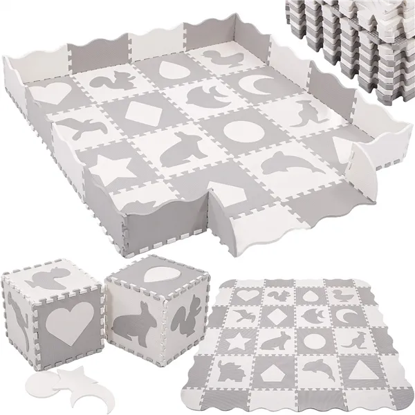 Детский коврик из пенопласта - Puzzle Springos 150x150 см