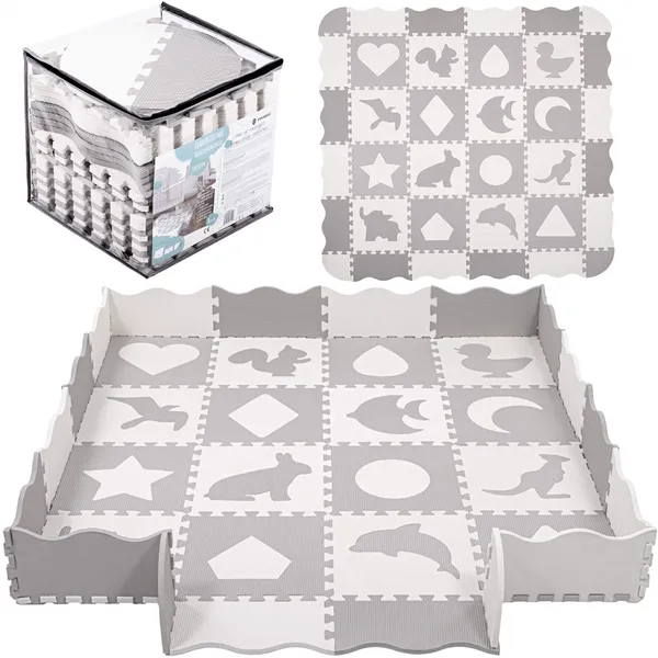 Детский коврик из пенопласта - Puzzle Springos 150x150 см