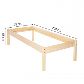 Wooden bed Springos BD004 200x90 cm
