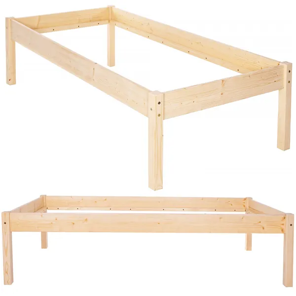 Medinė lova Springos BD004 200x90 cm