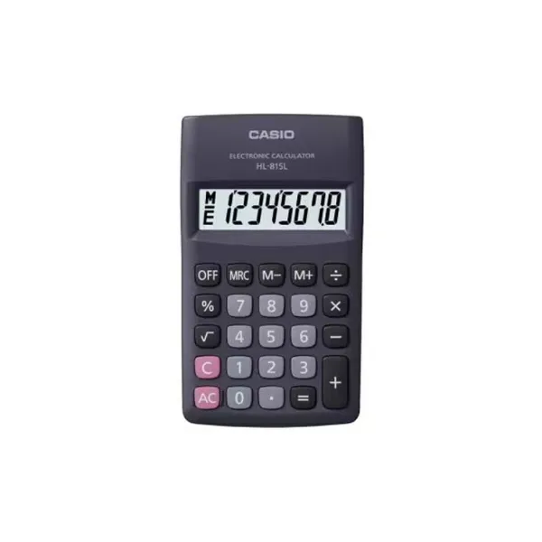 Kalkulators Casio HL-815L-BK BOX Melns Plastmasa