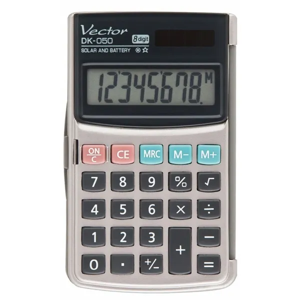 Laskin Vector DK-050 Harmaa Muovinen