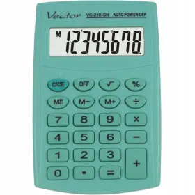Калькулятор Vector KAV VC-210 GN Зеленый Пластик