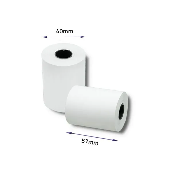Lämpöpaperirulla Qoltec 51899 10 osaa Valkoinen 57 mm 16 m
