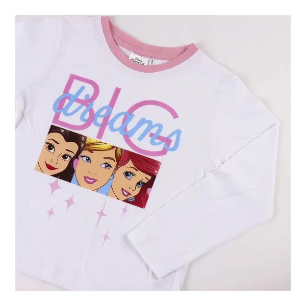 Pyjamat Lasten Disney Princess Valkoinen
