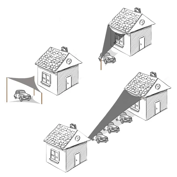 Saulės burė Springos SN1055 5 x 5 x 5m šviesiai pilka