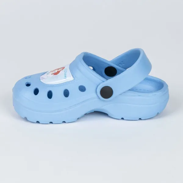 Pludmales krokšu apavi Disney Princess Gaiši Zils