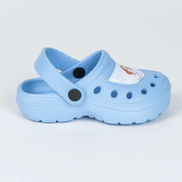 Pludmales krokšu apavi Disney Princess Gaiši Zils