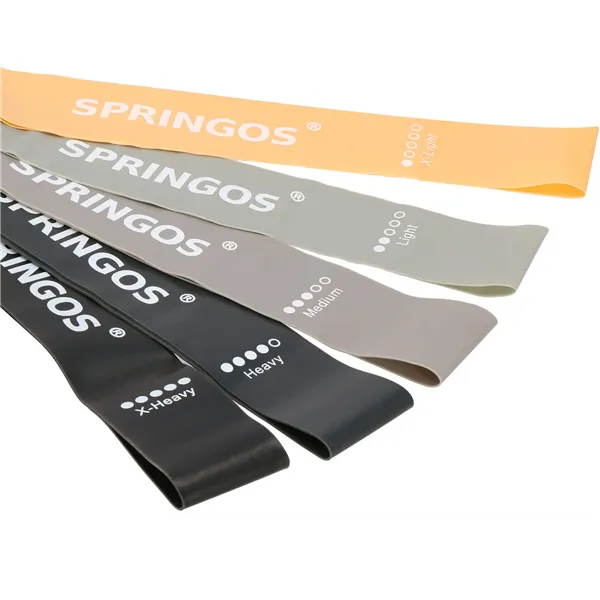 Harjoitusvastusnauhat, monivärinen setti Springos FA0132