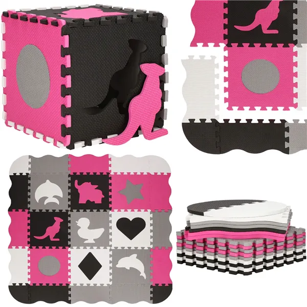 Bērnu putu paklājs - Puzle Springos FM0015 120x120cm