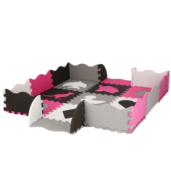 Bērnu putu paklājs - Puzle Springos FM0015 120x120cm