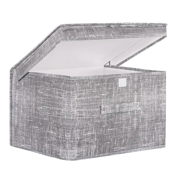 Säilytyslaatikko Springos HA3044 30x50x40 cm, harmaa, kannellinen