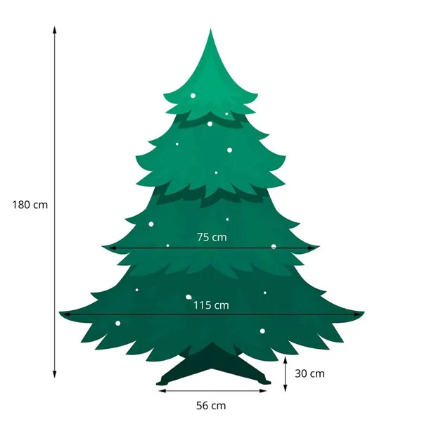 Artificial Christmas Tree Springos CT0131, 180 cm