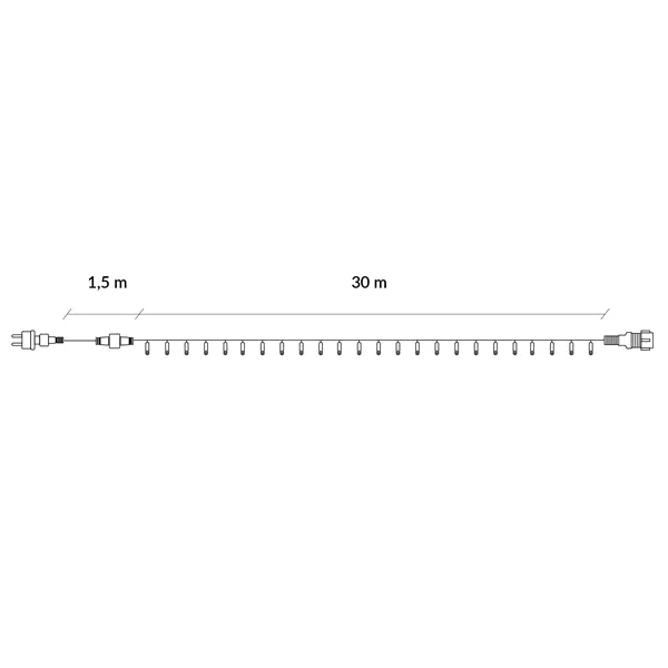Joulukoristevalot Springos CL0526 500 LED
