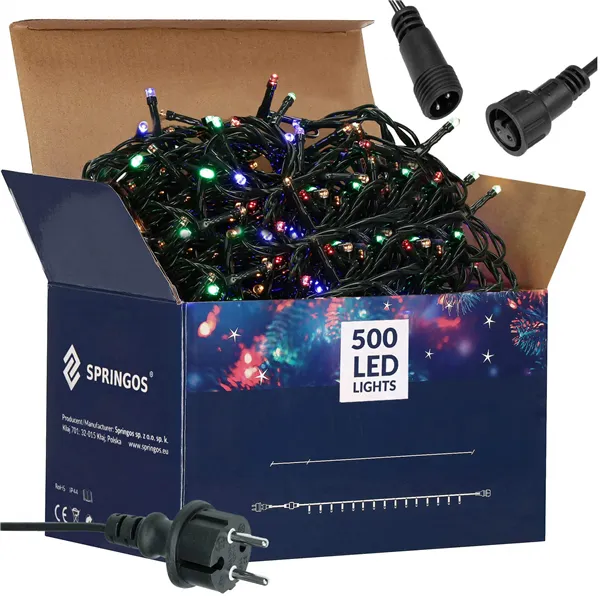 Joulukoristevalot Springos CL0526 500 LED