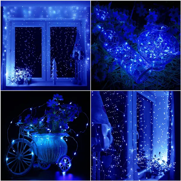 Joulun LED-verholamput Springos CL4024, 300 LED