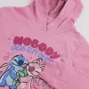 Džemperis Meitenēm ar Kapuci Stitch Rozā