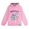 Hooded Sweatshirt for Girls Stitch Pink