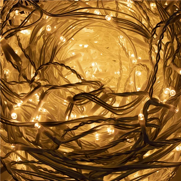 Valoverho 200 LED-seppele, sisä- ja ulkokäyttöön, jääpuikkovalot, lämmin valkoinen