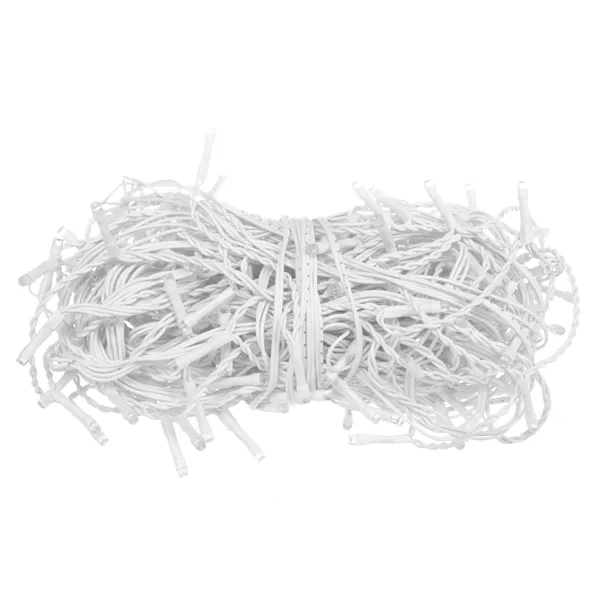 Световой занавес, гирлянда из 200 светодиодов, сосульки для внутреннего и наружного использования, теплый белый цвет