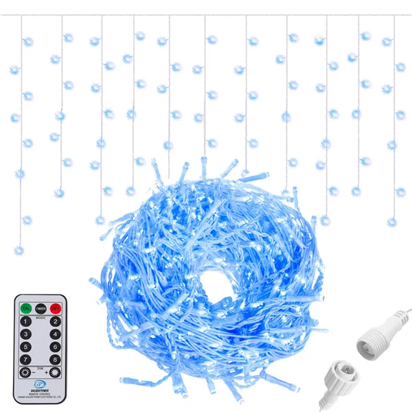 CL0306 ICIPLE CURTAIN + REMOTE CONTROLLER ICINE CURTAIN + REMOTE CONTROL 300 LED