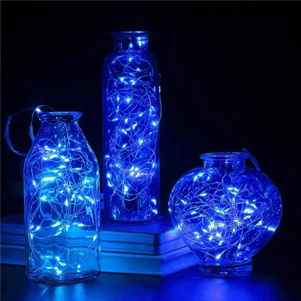 Kalėdinės eglutės lemputės, 480 LED laidų elektrai, mėlynos spalvos