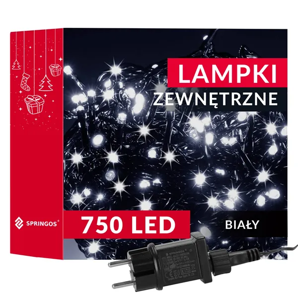 Jouluvalot Springos CL4092 750 LED 40 m