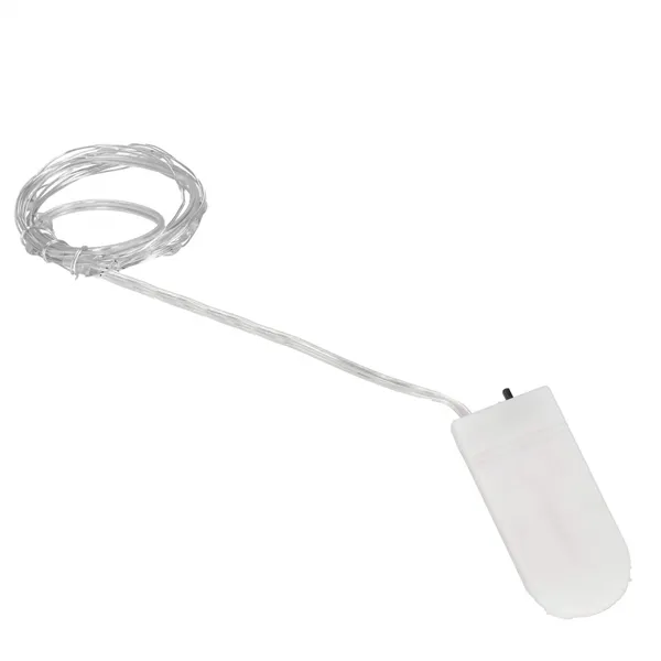 Christmas LED Lights Springos CL4100, 20 LED, Wire Micro Lights, Cold White, Battery-Powered